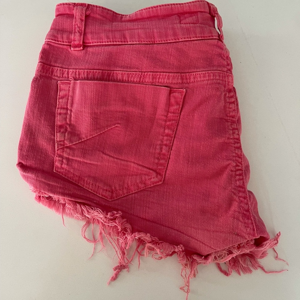 Brandy Melville pink cutoff shorts